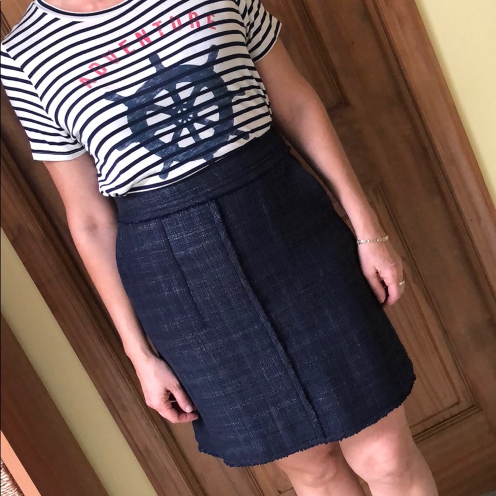 Blue skirt